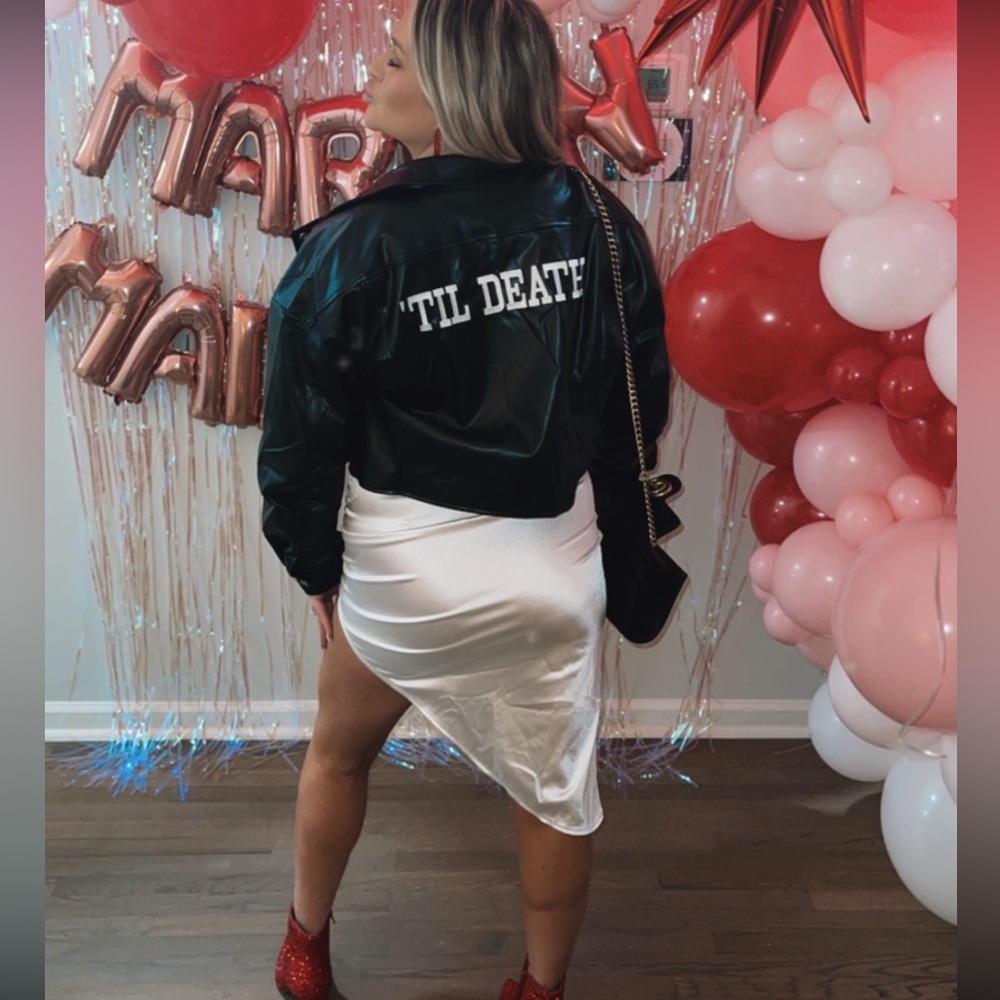 12th Tribe Till Death Black Vegan Leather Jacket